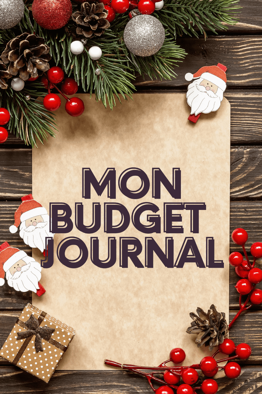 Mon budget journal Noël Format A5 (à imprimer) 