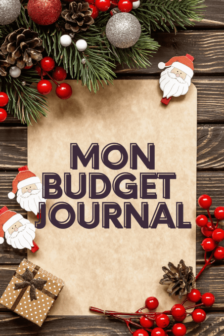 Mon budget journal thème Noël 