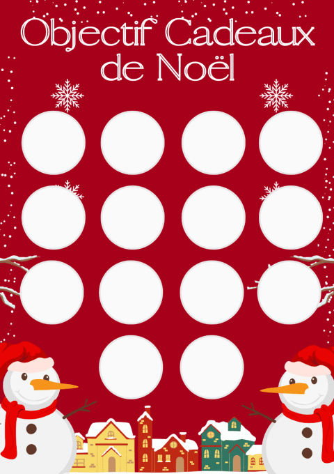 Défi cadeau de Noël (à imprimer)