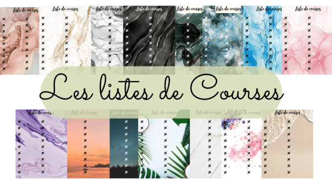 Liste de courses (à imprimer)