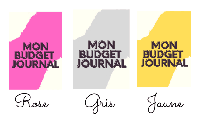 Mon budget journal Format A6 (à imprimer)