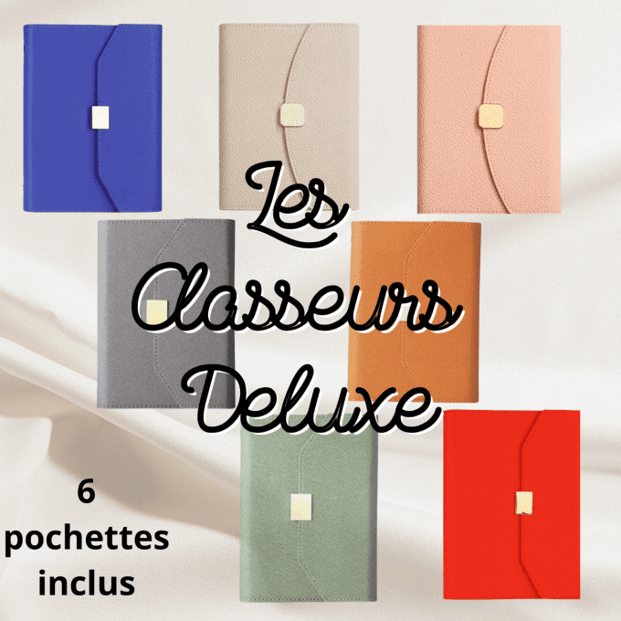 Classeur Deluxe A6 ou A5 au choix 