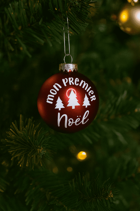 Boule de Noël  « mon premier Noël »