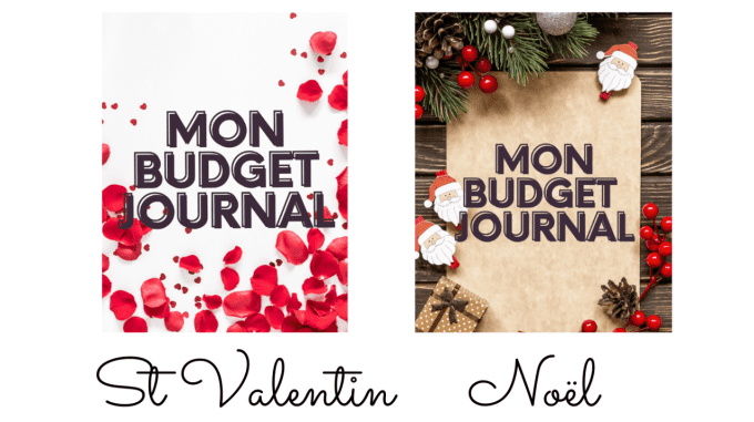 Mon budget journal Format A6 (à imprimer)