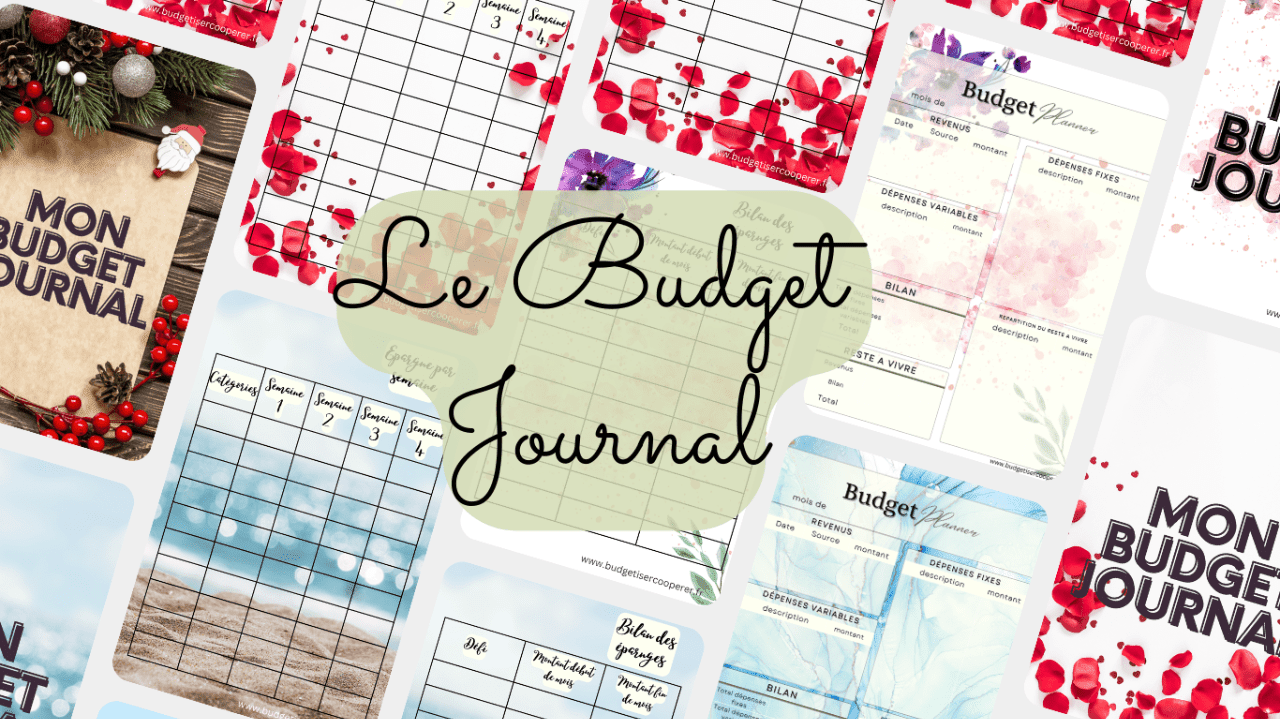 Mon budget journal