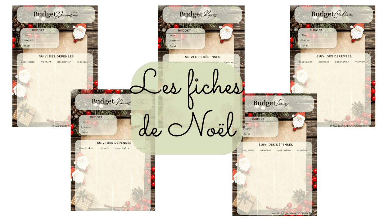 Fiche budget spéciale Noël