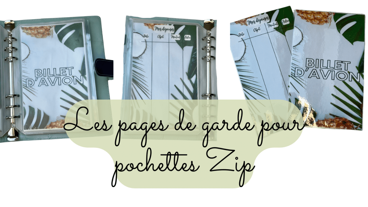Page de garde pour pochette Zip