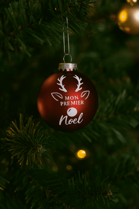 Boule de Noël  « mon premier Noël »