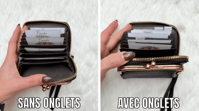 Petit porte feuille à compartiments avec bourse