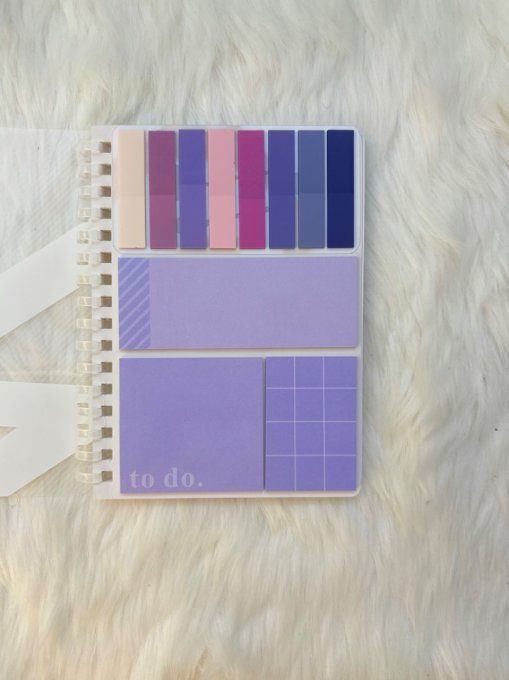 Bloc note avec stickers
