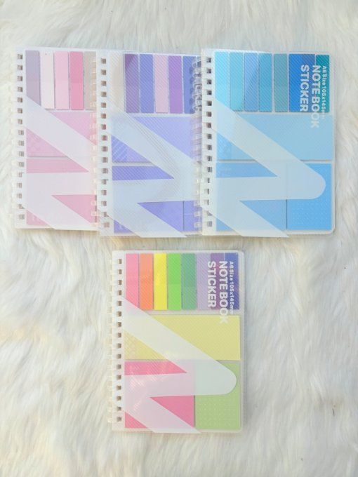 Bloc note avec stickers