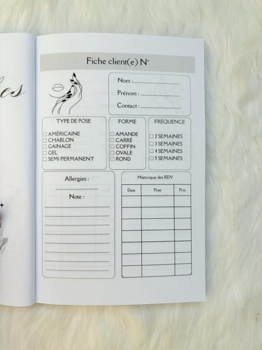 carnet prothésiste ongulaire