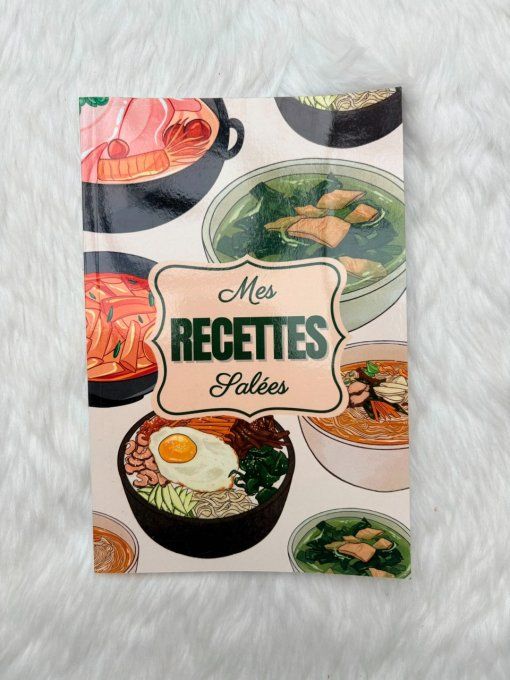 Carnet de recettes salées à compléter - 100 fiches
