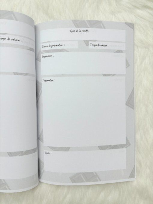Carnet de recettes sucrées 100 pages