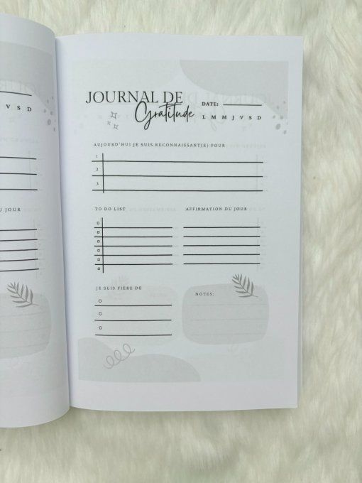 Journal de Gratitude - 365 jours de gratitudes à compléter - cultive le bonheur jours après jours - 