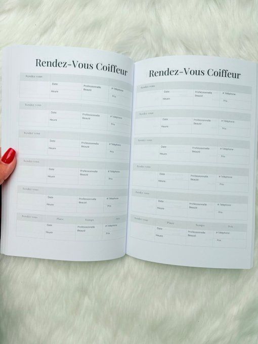 Carnet suivi de skincare