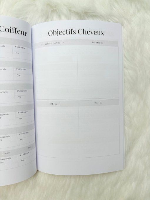 Carnet suivi de skincare