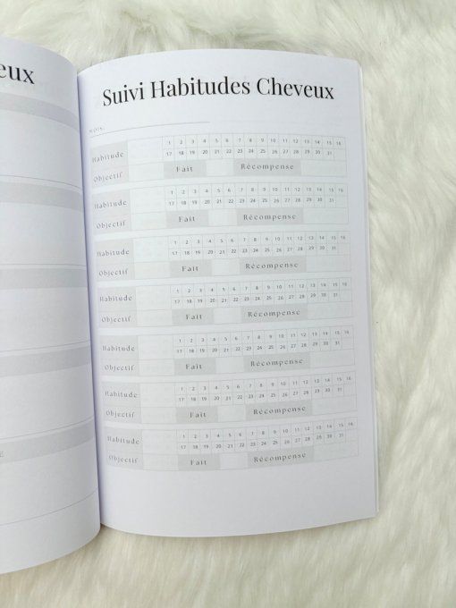 Carnet suivi de skincare