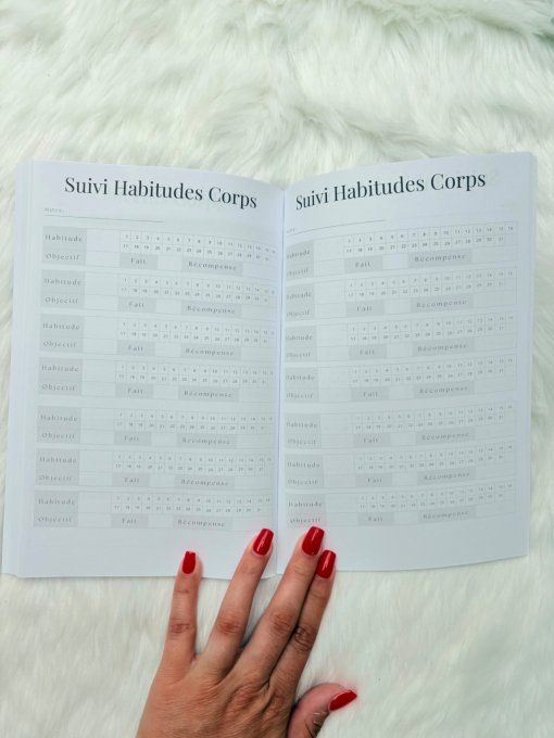 Carnet suivi de skincare