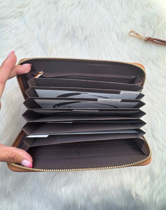 Grand porte feuille à compartiments