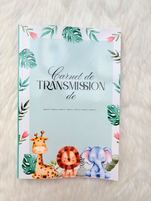Carnet de Transmission Nounou Parents - 150 Jours - Suivi Quotidien Bébé - Vert