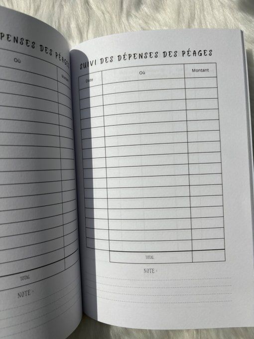 Carnet de voyage Van Life 
