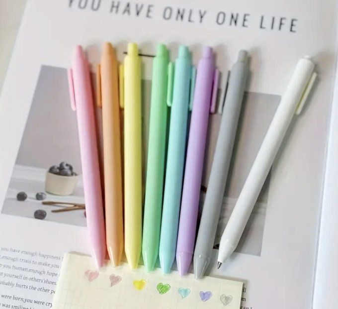 Stylo de couleur pastel