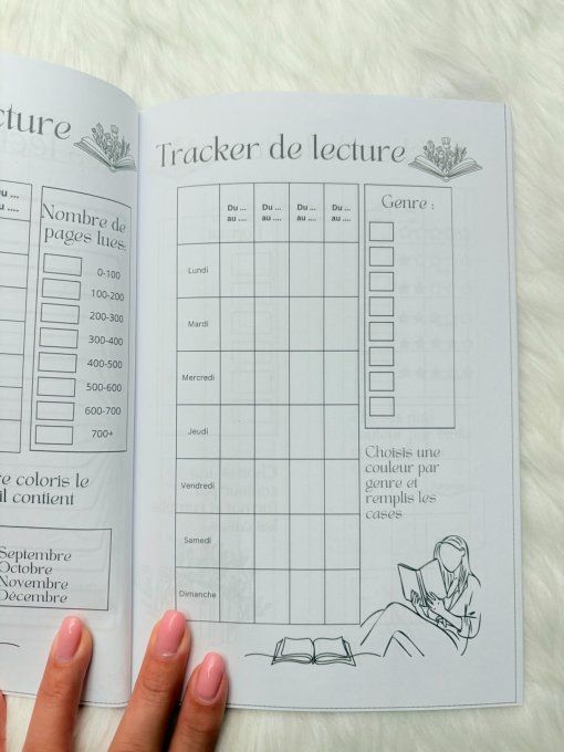 Carnet de lecture 6 mois