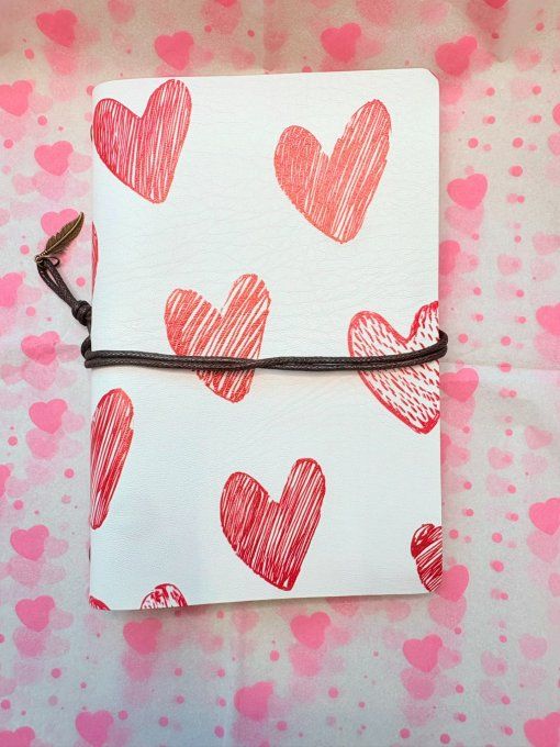 Classeur Coeurs Roses