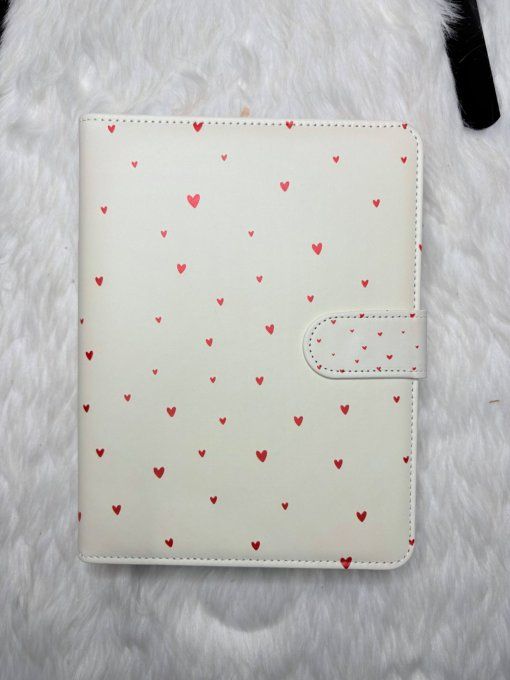 Classeur A5 petits coeurs
