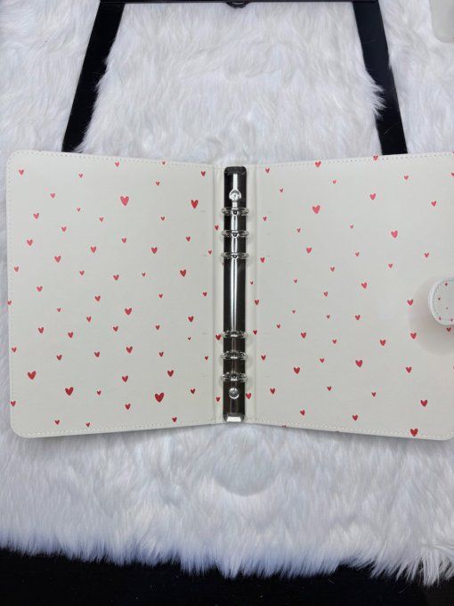 Classeur A5 petits coeurs