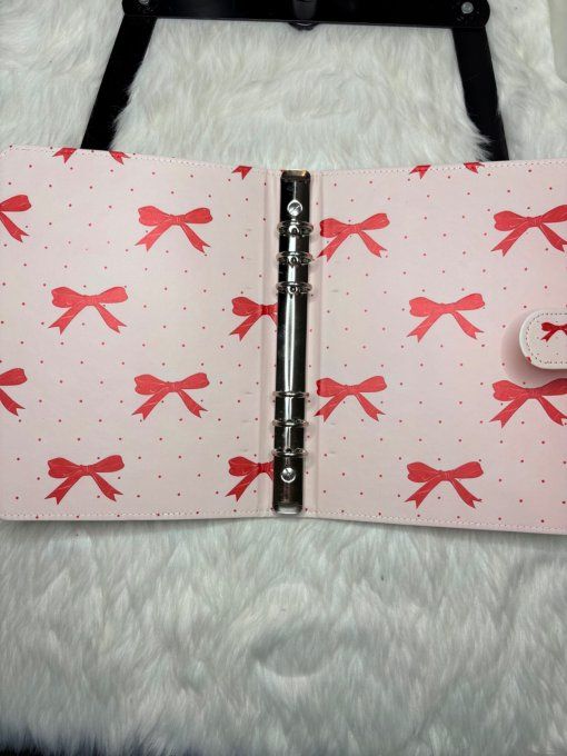 Classeur A5 noeuds rouges