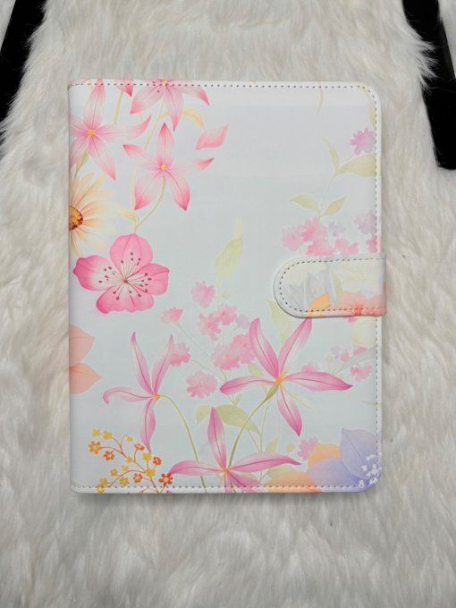 Classeur A5 fleuri