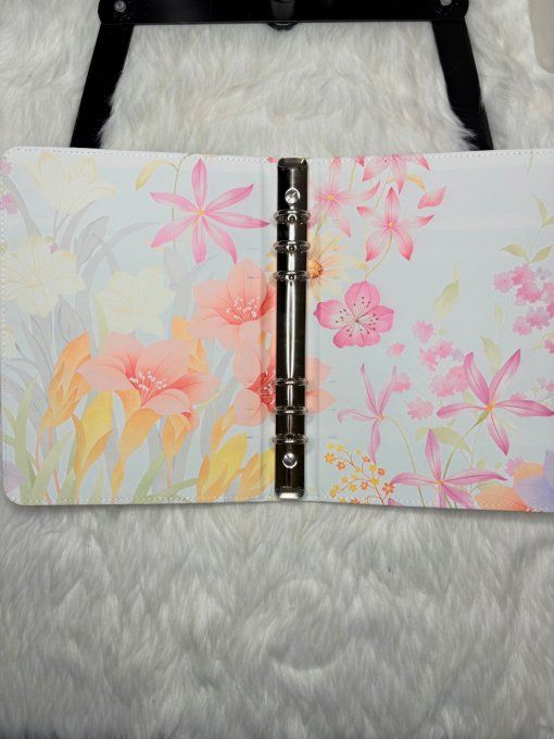 Classeur A5 fleuri