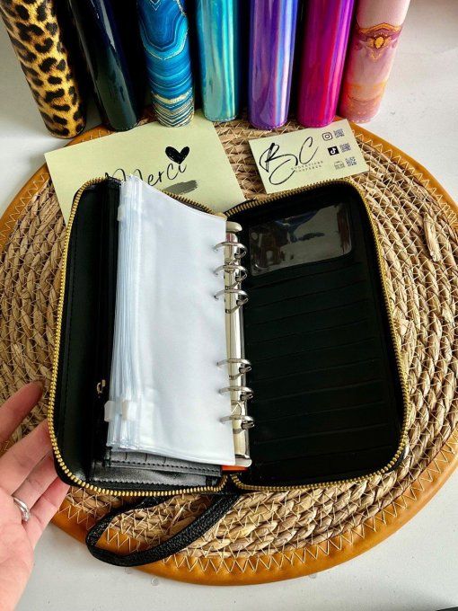 1 Pochette ZIP pour porte feuille à anneaux